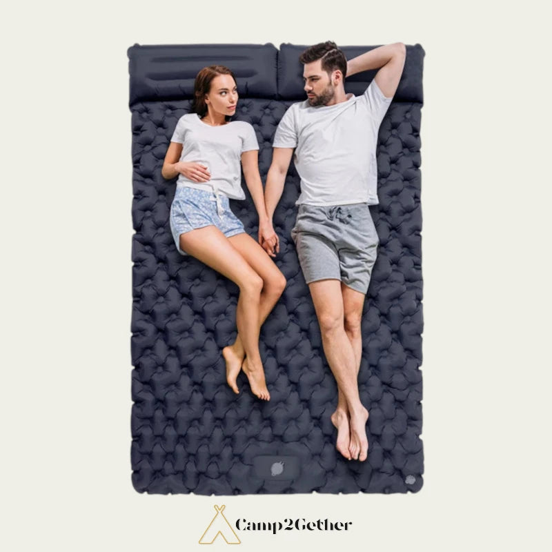 Matelas Gonflable Tente, XXL, 2 personnes, pour Camping ou bivouac en randonnée.
