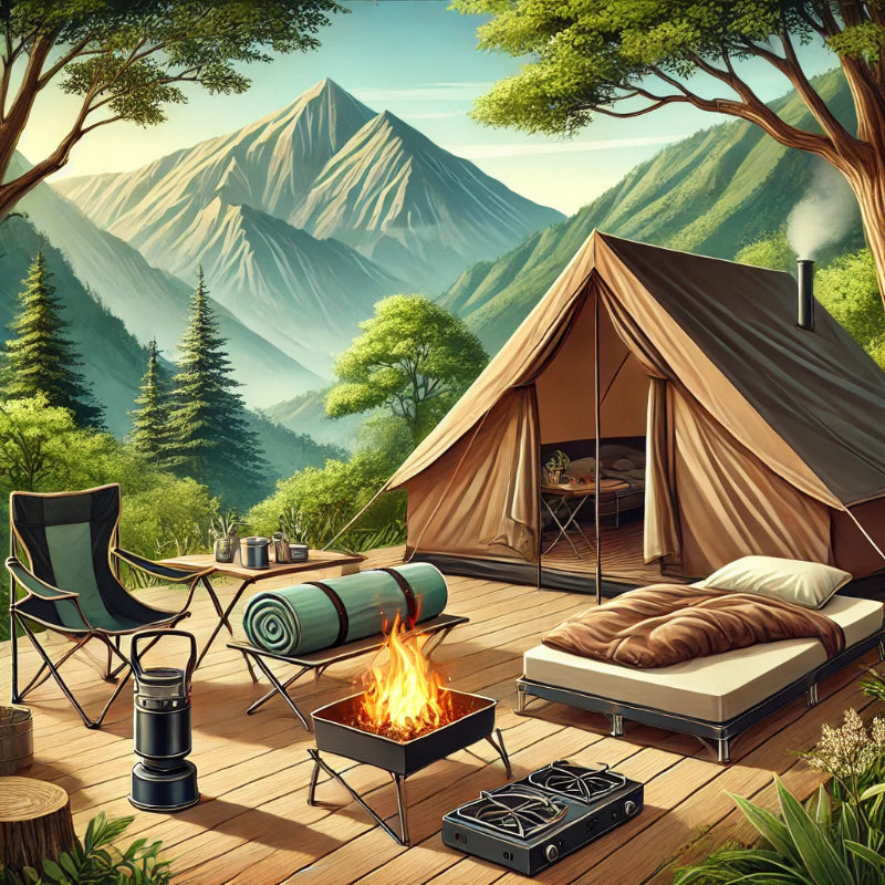 Materiel-camping-bivouac-glamping