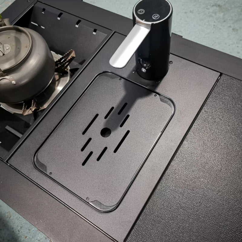 Table pliable de cuisine pour camping ou bivouac option  évier