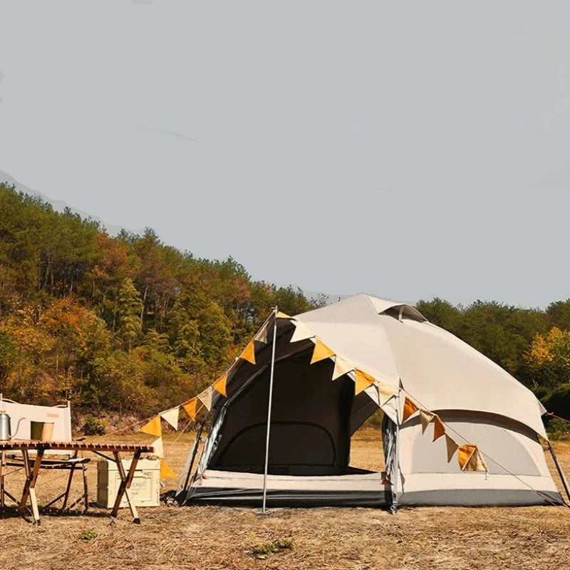 Tente camping famille,Installation Ultra-Rapide Prêt à Camper en un Instant 4 personnes bivouac