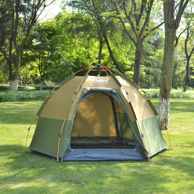 Tente de Camping ou bivouac, pour 3-4 personnes, montage rapide 60 secondes dome